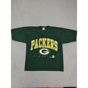 Vintage Green Bay Packers Jersey‎ Mens XL Green NFL Football Riddell USA 90s